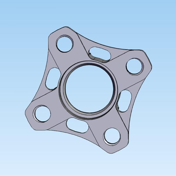 7075 Aluminum Parts CNC Machining Turning Prototype Drone Connector Oxide Black