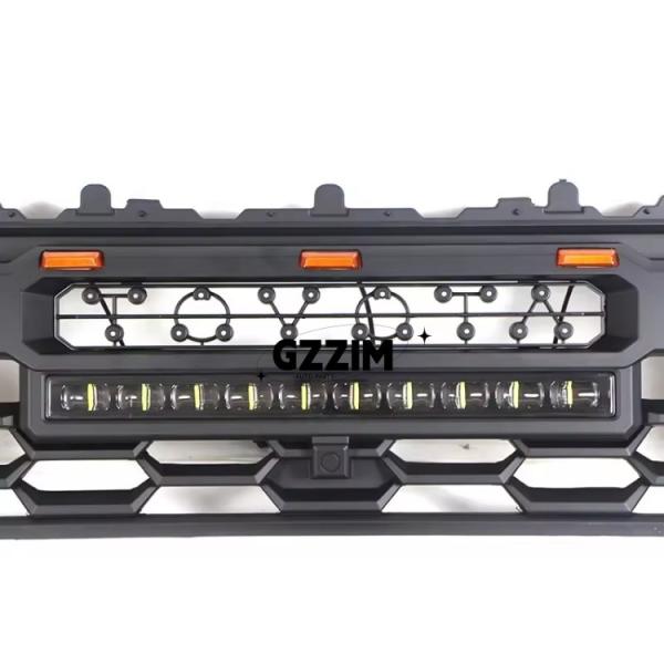 Toyota Tacoma 2024 ABS Grelha Frontais de malha com barra de luz Grelha de carro preta Grelha Frontais Média