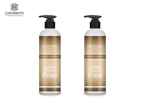 Seque/logotipo do costume volume 300ml/500ml danificado do champô do tratamento da queratina do cabelo