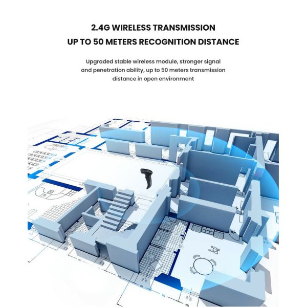 32Bit Pos Qr Code Scanner 280Scans / Sec Restaurant Barcode Scanner
