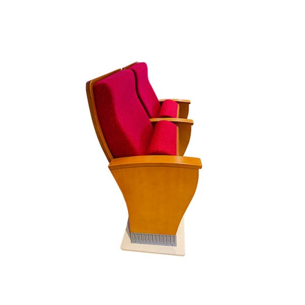 Allocation des places en bois solide de théâtre d'amphithéâtre de bras avec le support d'alliage d'aluminium