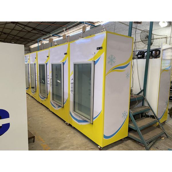 Single Door Ice Storage Freezer Ice Merchandiser for Indoor CE