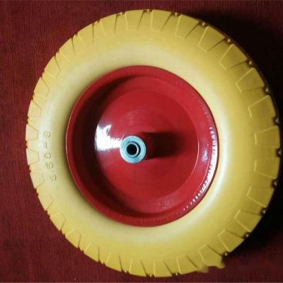 Steel Plastic Rim Small Rubber Pneumatic Wheel 3.50-8 For Garden Cart