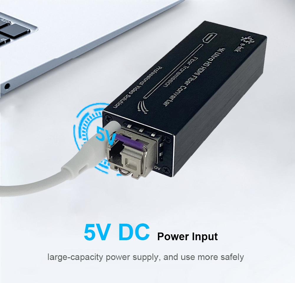 передатчик волокна одиночного режима наполнителя волокна 4K HDMI одиночные & приемник LC 20KM