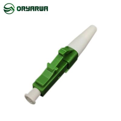 Alojamento longo do verde do conector da fibra ótica da bota 15mm LC para FTTX FTTB