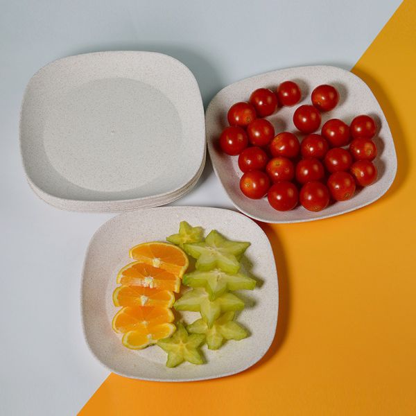 43cm*33cm*33cm Package Size Disposable Tableware Made from Eco-friendly Rice Husk