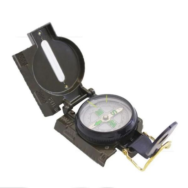 Outdoor Camping Survival Mini Folding Compass Multifunction Waterproof Metal Compass