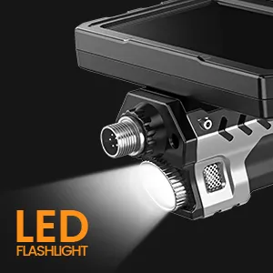 7.6mm Single Lens Industrial Endoscope IP67 Waterproof with 5 Inch IPS Screen