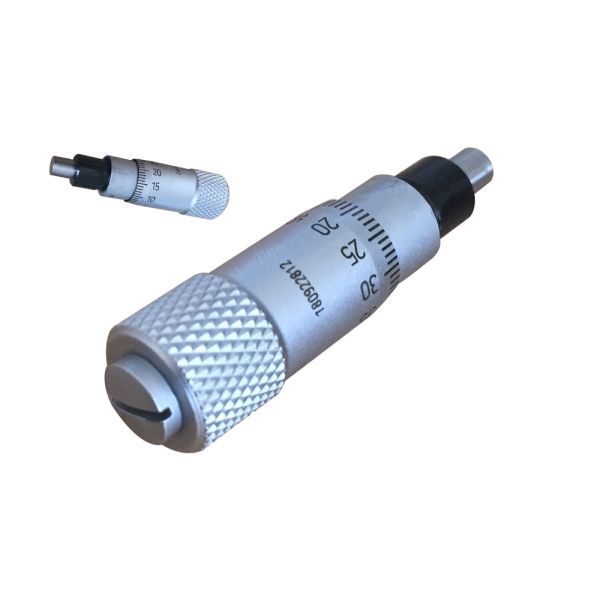 Micrometer Head 0-0.25 Range 0.001 Graduation ±0.0002 Accuracy Flat Face with Clamp Nut
