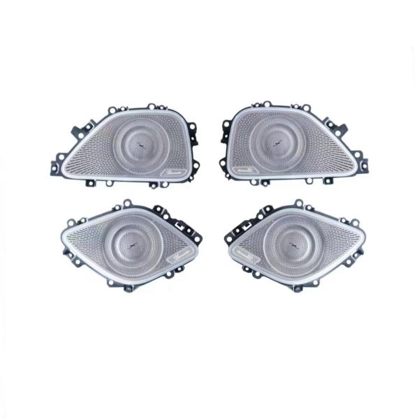 Midrange Car Door Speaker Covers Set 64 Color With Led Ambient Lighting For Benz Gle Gls