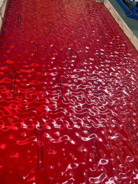 Mirror Metal Steel Color Water Ripple Pattern 1500*3000 Stainless Steel Panel From Foshan Factory China