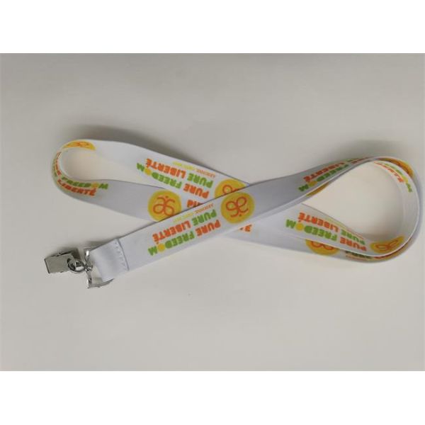 Black Color Promotional Dye Sublimation Lanyards With Fashion Logo , 2.0*90cm