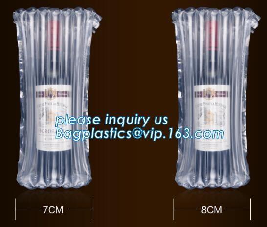 inflatable air bag for wine bottle, wine bottle air bag transport protective shock resistant cushion hand bag packaging,