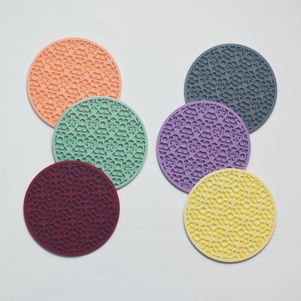 Silicone Coaster Set Non-Slip Non-Stick Coffee Coaster Silicone Eco-Friendly Table Coaster Beverage Coaster