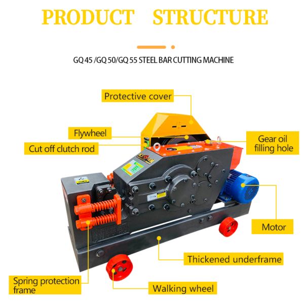 3kW Steel Bar Bending Machine Rebar Bender Cutter Stirrup Bender for Construction