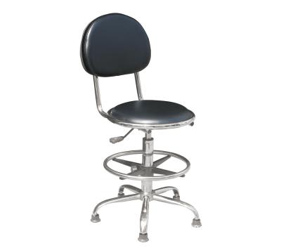 Black Laboratory 430 X 400mm Chrome Plating Feet ESD Chairs