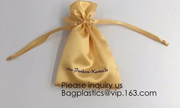 Gift Wedding Satin Favor Bags,Luxury Satin gift Drawstring Bags,Drawstring Bag For Ring,Cosmetic Bag , Make Up Bag pack