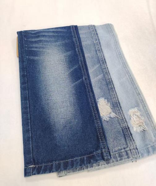 Good quality 85%Cotton woven twill style dark indigo Denim Fabric  for denim Jeans JSD3075-1