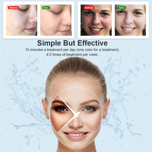 Устройство для терапии светодиодом Красное Синее Маска для восстановления кожи