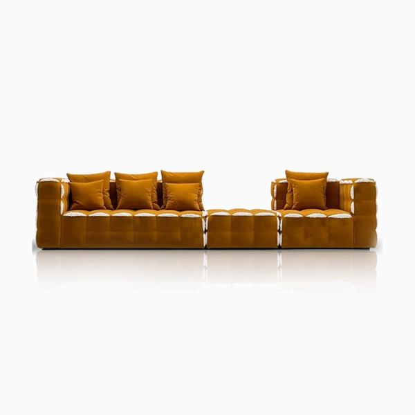 Free Combination Sofa Split Module Splicing High-end Designer Light Luxury Villa Fabric Sofa