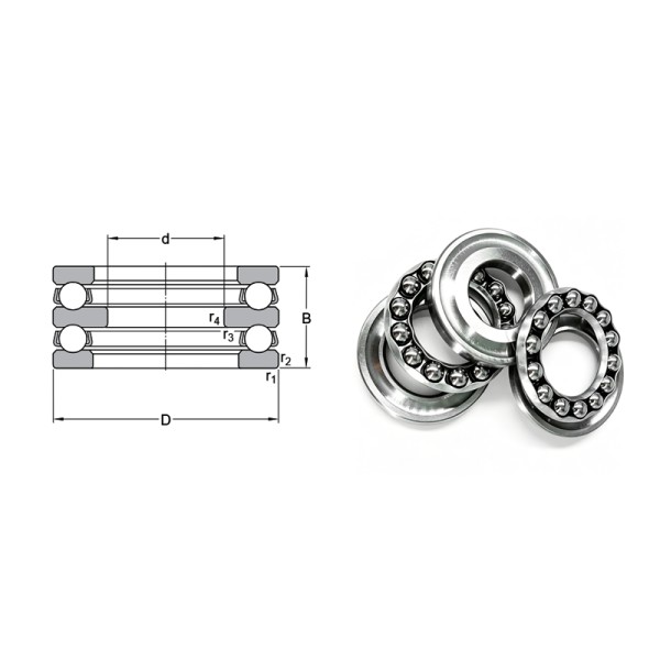 Vibration Resistant Thrust ball bearing 52210 50*78*39mm 38210 Wind Power Equipment Bearings