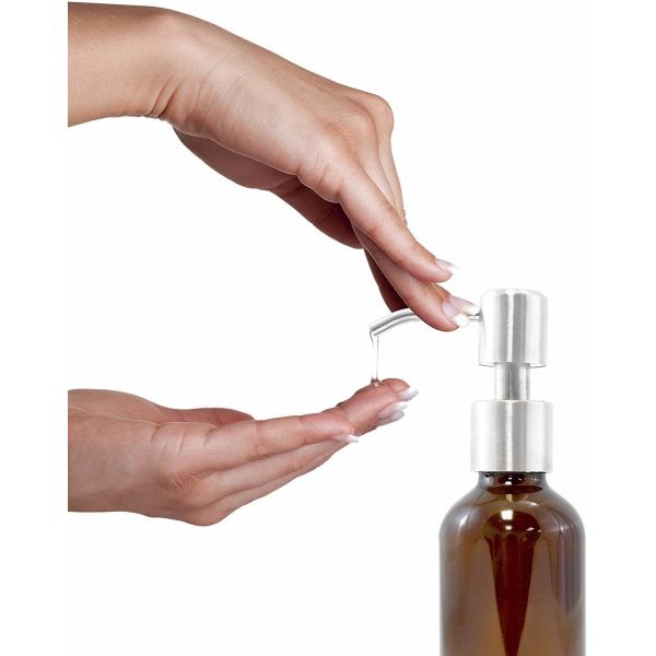 Longueur de tube adaptée aux besoins du client par pompe argentée en aluminium de distributeur de savon liquide