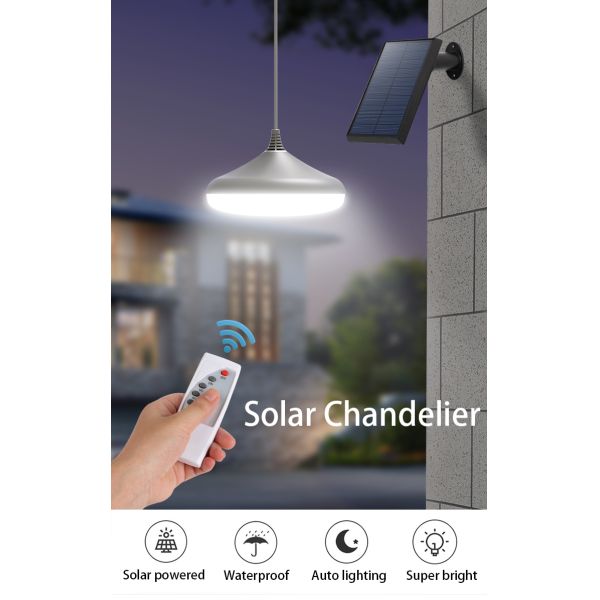 Changeable 6000K-7000K 4V LED Solar Garden Light Solar Powered Pendant Lamp