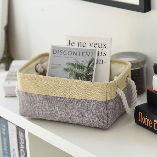 Customized Logo Acceptable Fabric Storage Basket for Clothes Storage and Organization