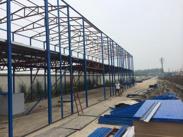 Galvanized Customized Steel Structured Buildings For Poultry Farms