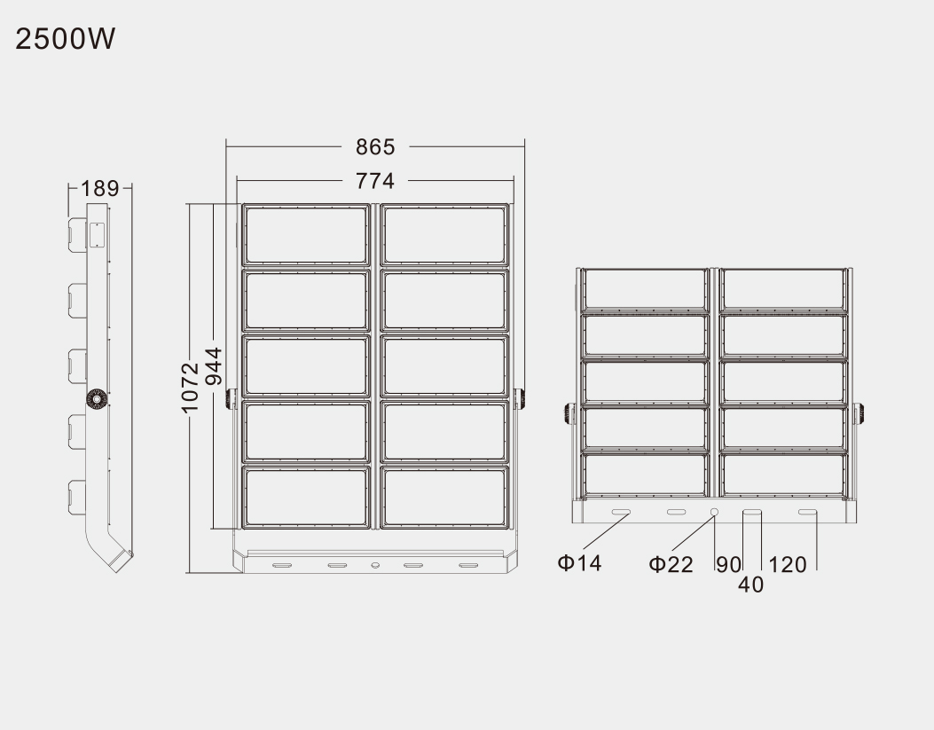 Противокоррозионная футбольная лампа стадиона 2500W баскетбольная лампа для заправки