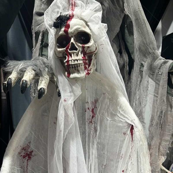 Decoración de Halloween Esqueleto Colgante Animado Escalofriante Para Casa Embrujada