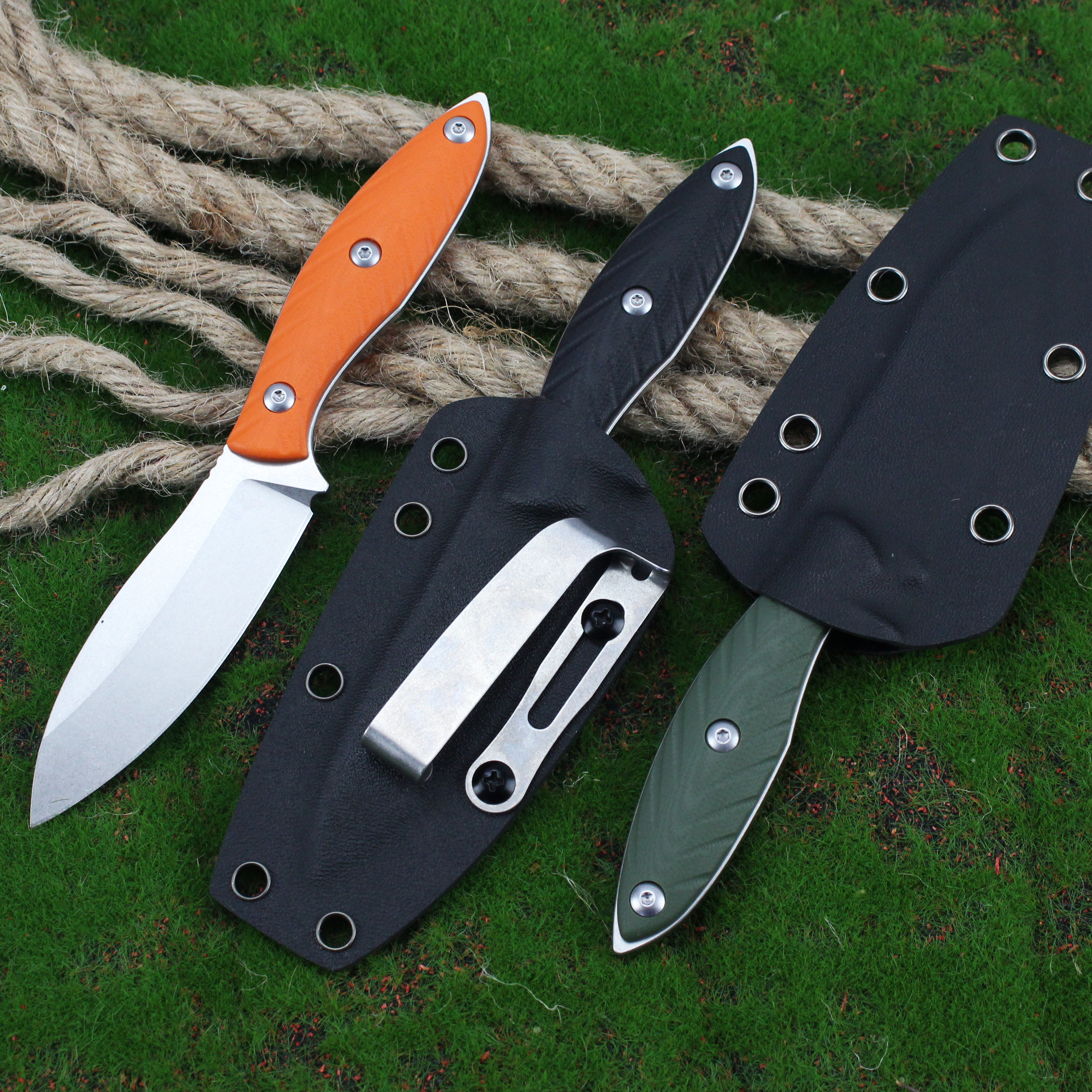 GT0196 Fixed Blade Knife Hunting Knives G10 Handle14C28N Blade Tactical Knives Tunafire