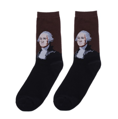 Snagging Resistance White High Top Socks With Regular Style