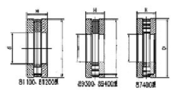 Los rodamientos de empuje de rodillos cilíndricos axial 87413 M 65*140*34 mm fila única