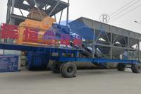 YHZS100 usine de traitement en lots concrète mobile de forte stabilité 100m3/puissance de moteur capacité 74kw de H