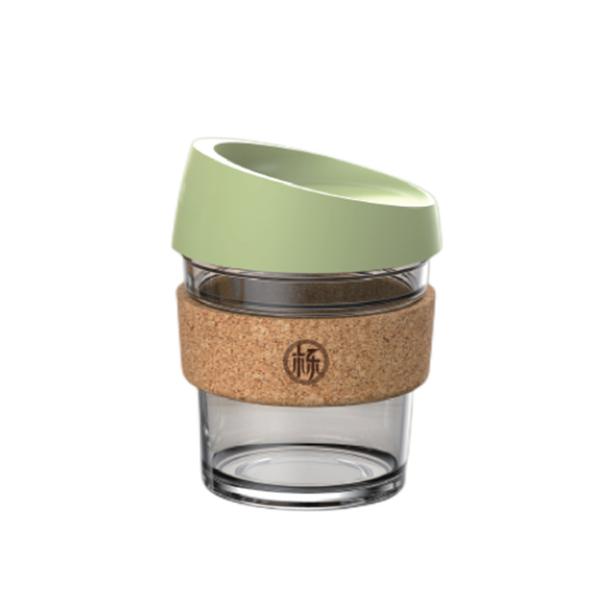 Reusable Custom Cork Band Brew Cork Sleeve Glass And Cork Coffee Cup