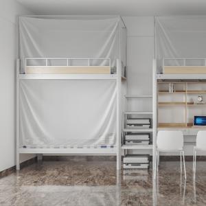Army School Dormitory Bunk Bed Student Durable Metal Kids Bunk Bed Support