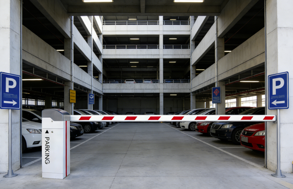 Compact Automatic Parking Barrier Gate All In One With License Plate Recognition