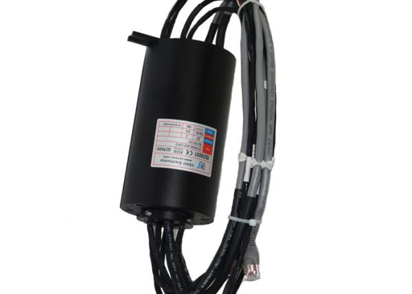 anel deslizante dos ethernet do tamanho de furo de 25.4mm gigabit de 2 grupos nenhum código 0~380VAC/VDC da corda