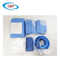 Kit de embalagem de cortinas de angiografia estéril azul SMS PP Tecido não tecido