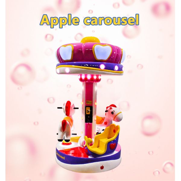 China Small Carousel Horses For Sale Fairground Kiddie Ride Flying Horse Ride Fiber Glass Rides For Sale