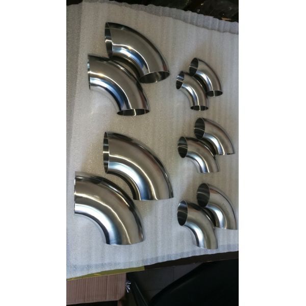 ASME B16.9 DIN 2605 Seamless Stainless Steel Polished 45 Degrees Elbow Welded