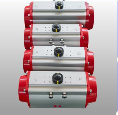 Silver Color Single Action 90 Degree Pneumatic Actuator Control Valve