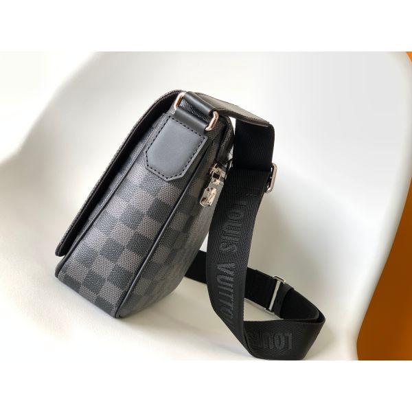 Louis Vuitton клеймил черноту графита сумки посыльного района премьер-министра Damier сумки людей