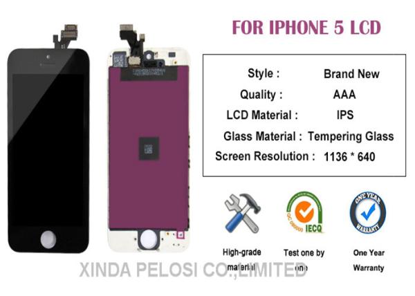 Retina Glass Iphone 5 Screen Replacement , 1024*768  Resolution Iphone 5 LCD Screen