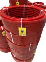 Couleur rouge courroies en polyuréthane courroies en PU résistantes à l'usure pour convoyeur