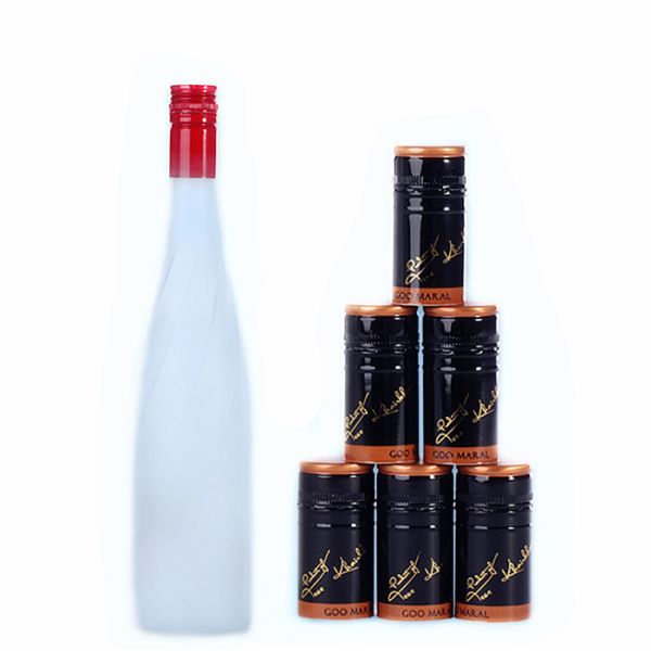 Blue Twist Off Screw Metal Whisky Bottle Caps DIA 20mm For Empty Glass Bottle