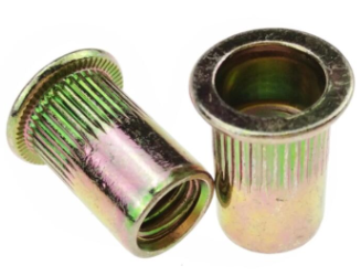 Las nueces de acero del remache del ANSI galvanizaron a la cabeza plana serrada que graneaba