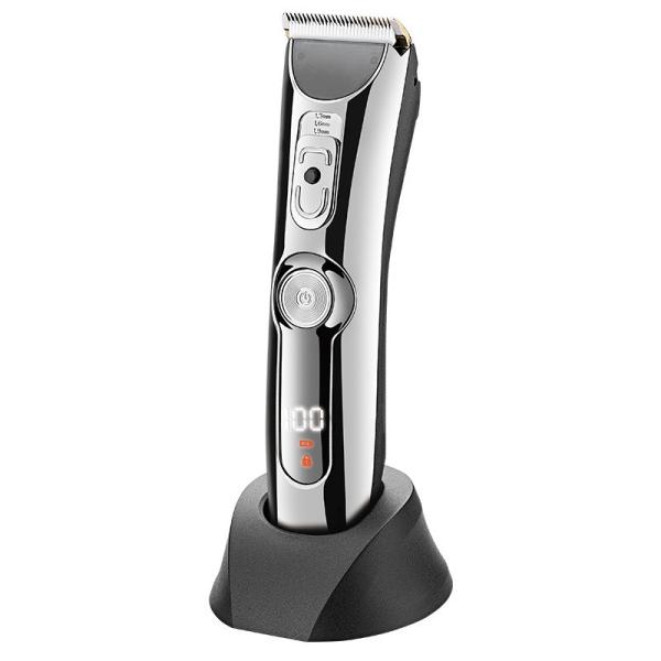 Adjustable Blade Cordless Waterproof Hair Trimmer USB Rechargeable LCD Barber Machine