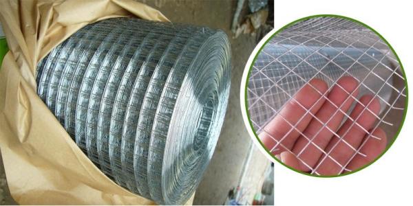 Powder Coated Welded Wire Mesh , Hot Dipped Galvanised Weld Mesh Rolls